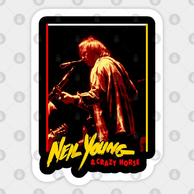 Classic Neil Young Sticker by Popstars